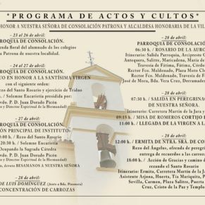Programa Actos y Cultos Romería