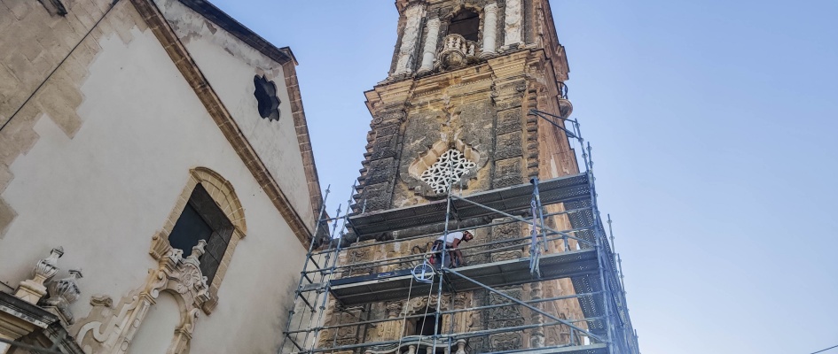 Comienzo obras restauración torre La Merced