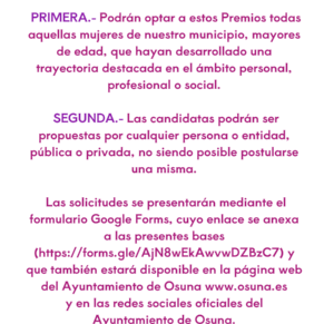 BASES V EDICIÓN MUJERES IMPARABLES 2024