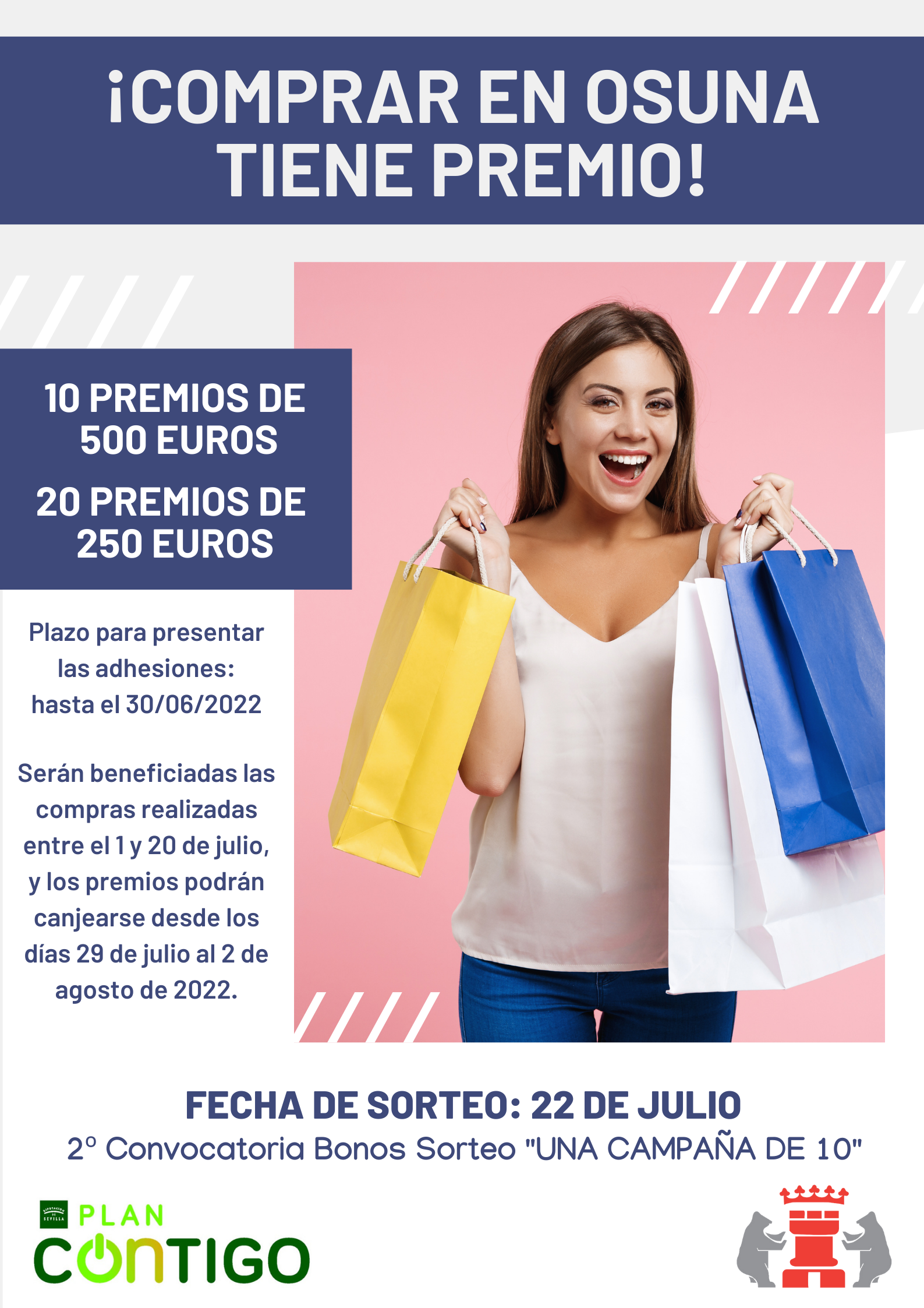 Cartel bonos comercio