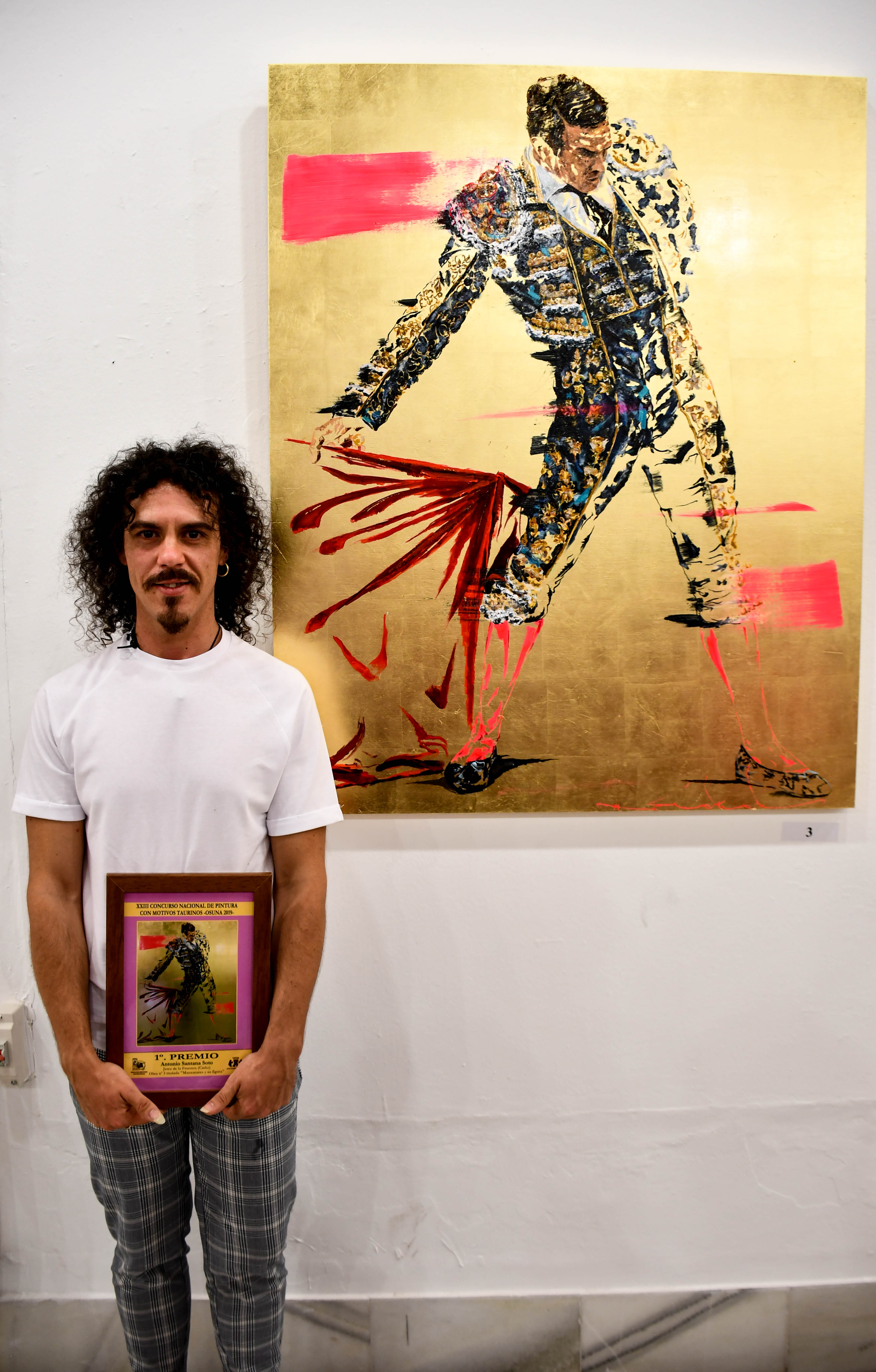 Ganador premio concurso nacional pintura taurina 2019