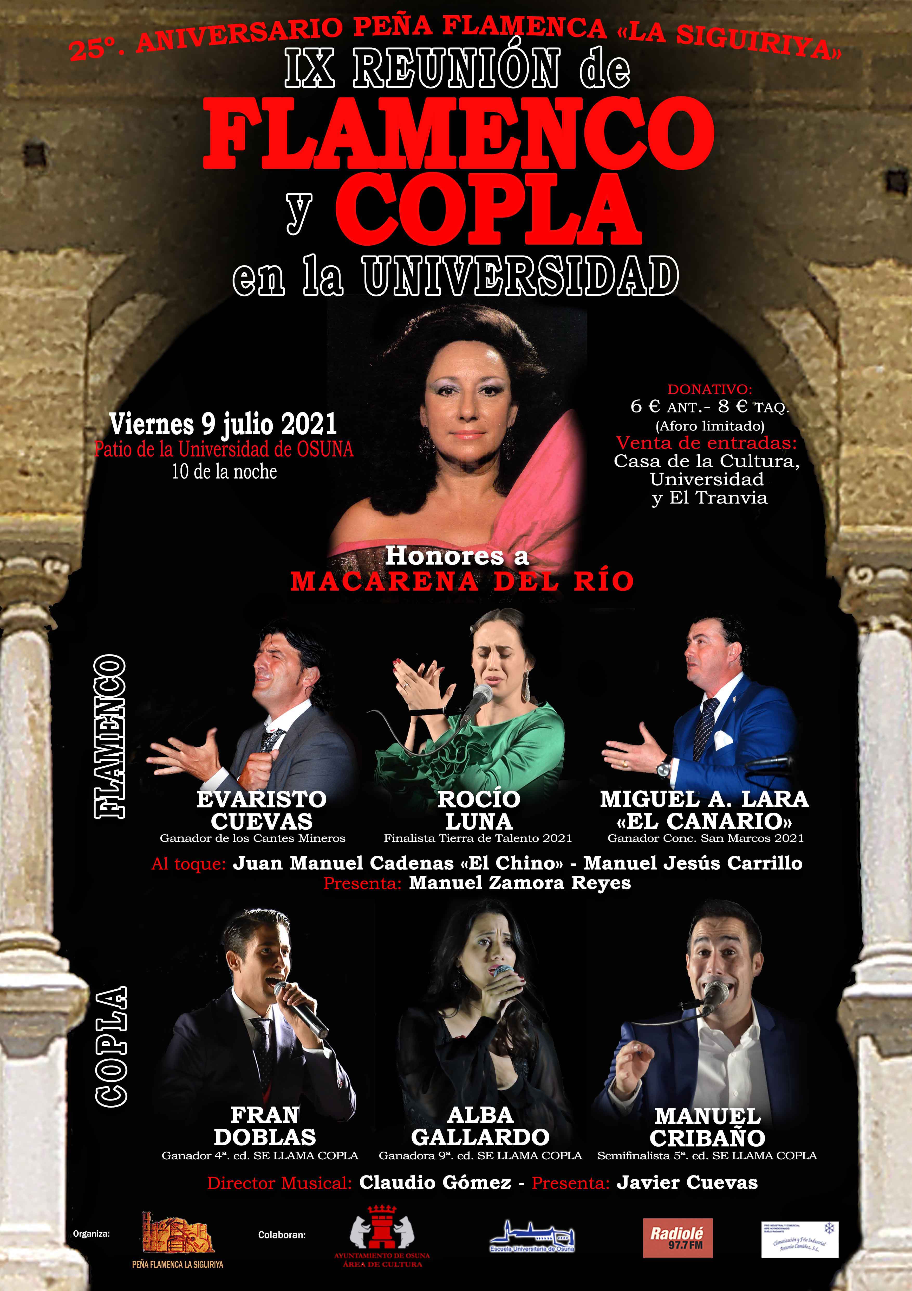 N.PRENSA PRESENTACION CARTEL REUNIÓN FLAMENCO Y COPLA