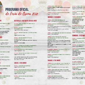 PROGRAMA OFICIAL FERIA OSUNA 2018