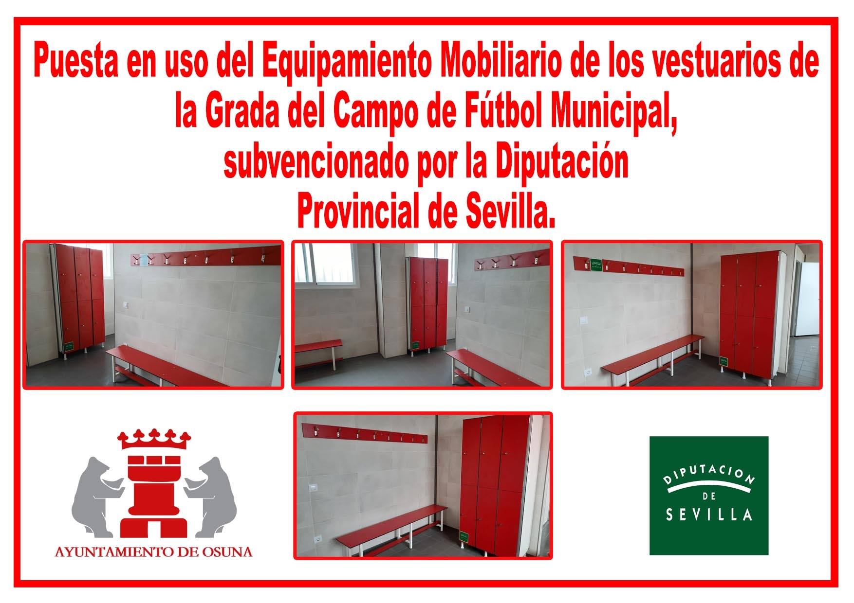 cartel equipamiento vestuarios